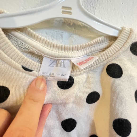 Baby Zara Polka Dot Short Set 3-6mo - Picture 6 of 8